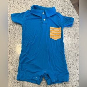 Kickee Pants romper bamboo baby boy 6-12 months